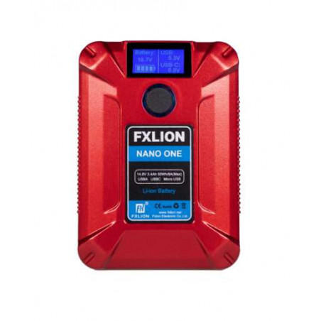 Nano One Fxlion batteria V-Lock color, 14,8V 50Wh 3,4A, D-TAP USB-A-C-MICRO OUTPUT