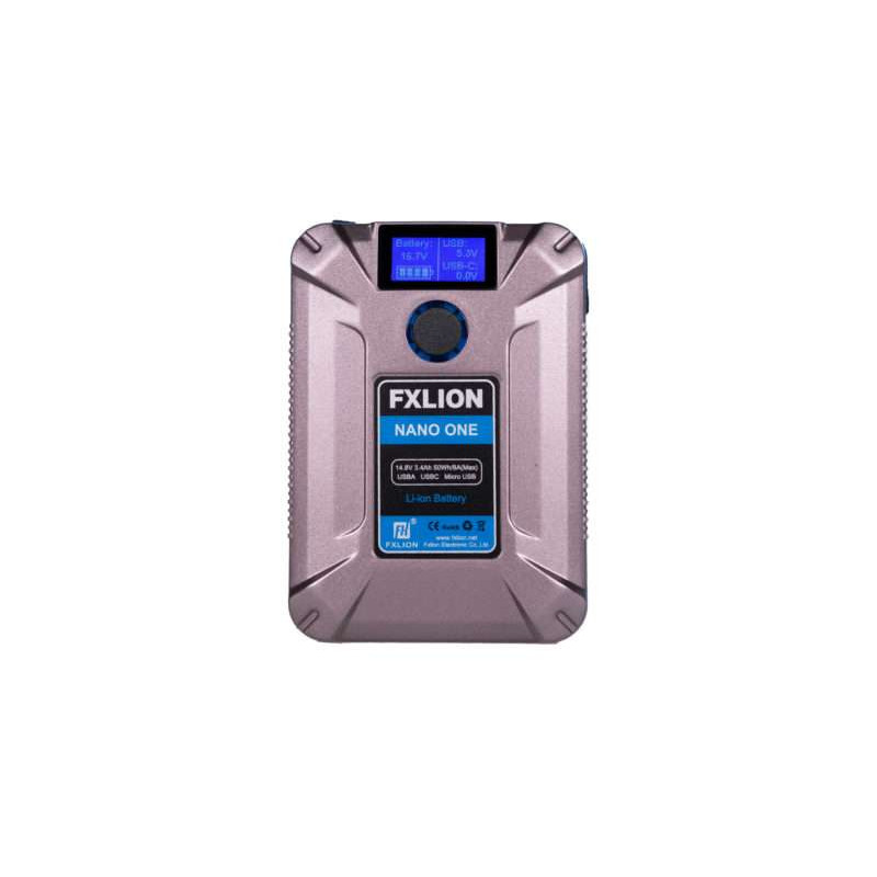 Nano One Fxlion batteria V-Lock color, 14,8V 50Wh 3,4A, D-TAP USB-A-C-MICRO OUTPUT