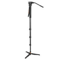 MC800+630FH E-Image Sistema con monopiede in fibra di carbonio e testa fluida