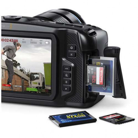 KIT 7 Pocket Cinema Camera 4K Blackmagic +Ottica anamorfica MFT SIRUI