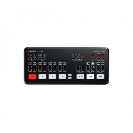 ATEM MINI PRO ISO Blackmagic mixer 4 ingressi HDMI, live streaming e registratore