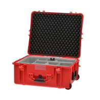 Hard Case Trolley HPRC 2700W RED con divisori interni