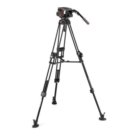 MVK509TWINFA Manfrotto 509 Pro Testa video e treppiede 645 Fast Twin Alu