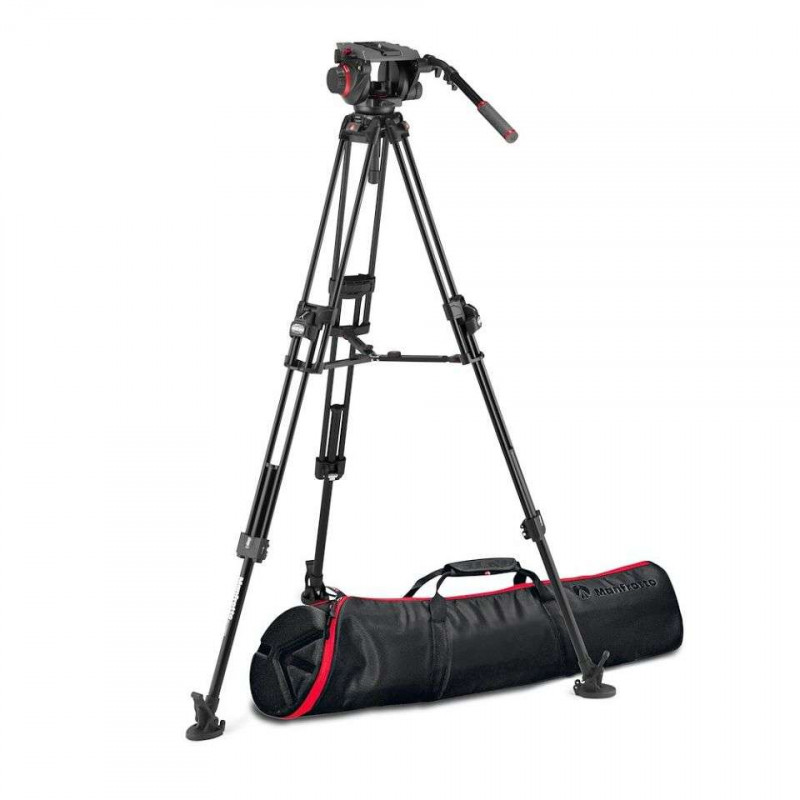 MVK509TWINFA Manfrotto 509 Pro Testa video e treppiede 645 Fast Twin Alu