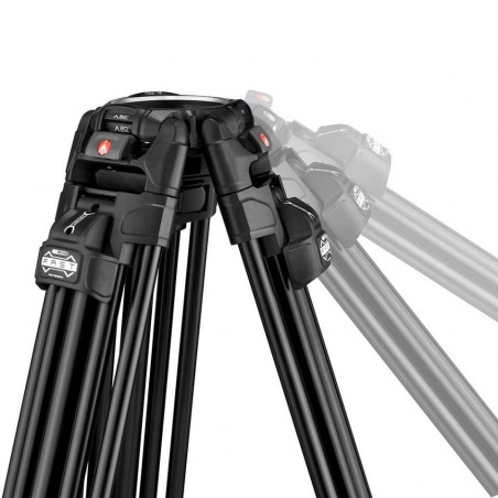 MVK509TWINFA Manfrotto 509 Pro Testa video e treppiede 645 Fast Twin Alu