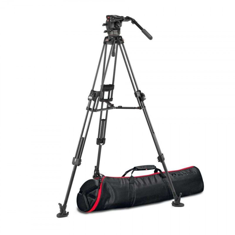 MVK526TWINFC Manfrotto 526 Pro Testa video,treppiede 645 Fast Twin Carbon