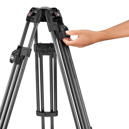 MVK526TWINFC Manfrotto 526 Pro Testa video,treppiede 645 Fast Twin Carbon