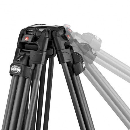 MVK509TWINFC Manfrotto 509 Pro Testa video,treppiede 645 Fast Twin Carbon