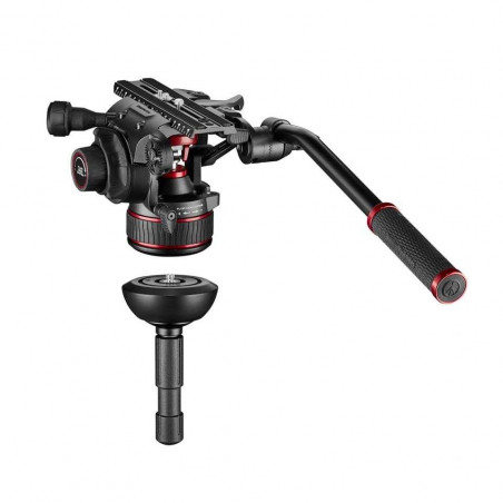 MVK612SNGFC Manfrotto Nitrotech 612 con Treppiede 635 Fast Tubo Singolo Carbonio (stella non inclusa)