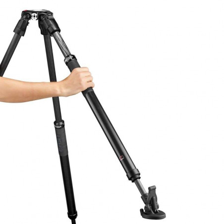 MVK612SNGFC Manfrotto Nitrotech 612 con Treppiede 635 Fast Tubo Singolo Carbonio (stella non inclusa)