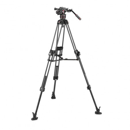 MVK608TWINFC Manfrotto Nitrotech Serie 608 e Treppiede 645 Fast 2 Tubi Carbon (stella non inclusa)