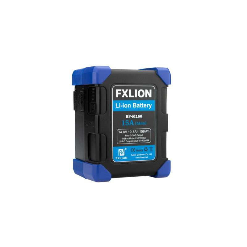 FX-BPM160 Fxlion batteria MINI V-Lock, 14,8V 159Wh 10.8A, 4 D-Tap, USB-A, USB-C