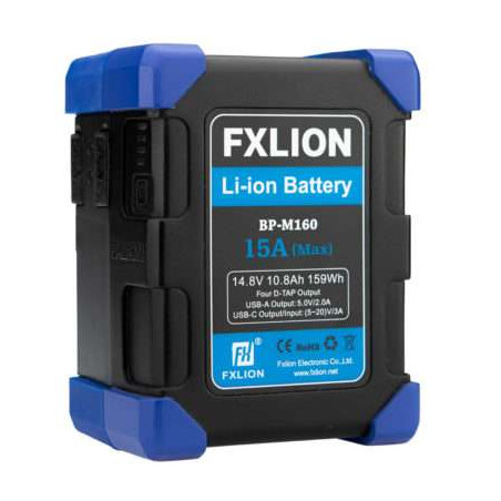 FX-BPM160 Fxlion batteria MINI V-Lock, 14,8V 159Wh 10.8A, 4 D-Tap, USB-A, USB-C