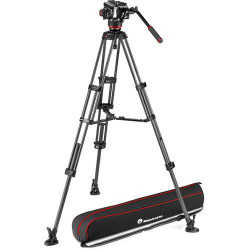 MVK504XTWINMC Manfrotto Testa Fluida 504X e Trep. 2 tubi in FC e stab. centrale