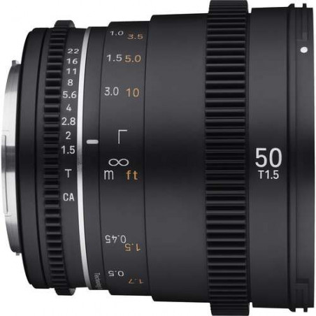 SY5V2C Samyang obiettivo 50mm T 1.5 MK II Canon EF