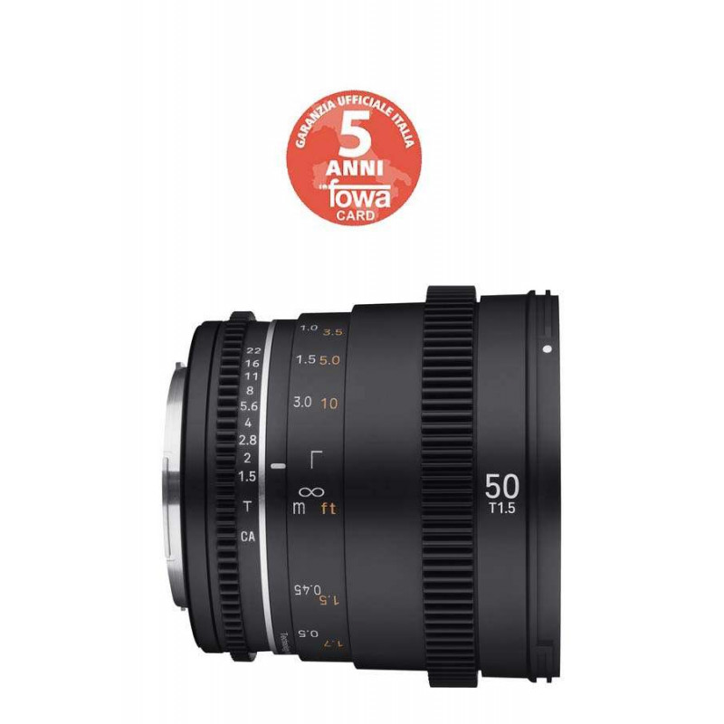 SY5V2C Samyang obiettivo 50mm T 1.5 MK II Canon EF