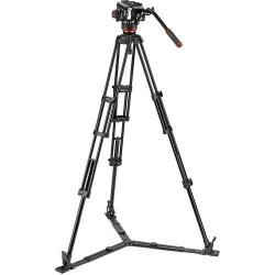 MVK504XTWINGA Manfrotto Testa Video Fluida 504X e Trep. 2Tubi in All. con SC