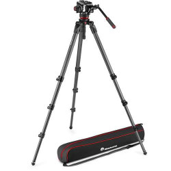 MVK504XCTALL Manfrotto Testa Fluida 504X e Treppiede Tubo Sing. Carbonio 536