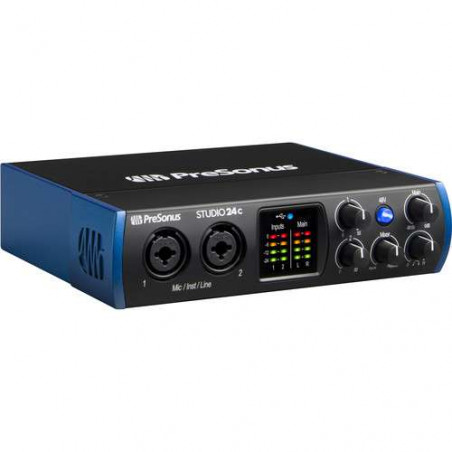 S24C PreSonus STUDIO 24c interfaccia audio USB-C 24bit/192kHz, 2 IN pre 48V e 4