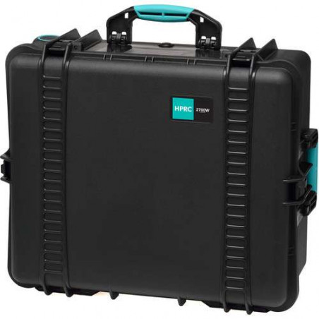 HPRC 2700WCUBBLB Hard Case with Foam (Black with Blue Handle)