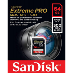 SANDISK SDXC EXTREME PRO 64GB HC 260/300MBs C10 3100859