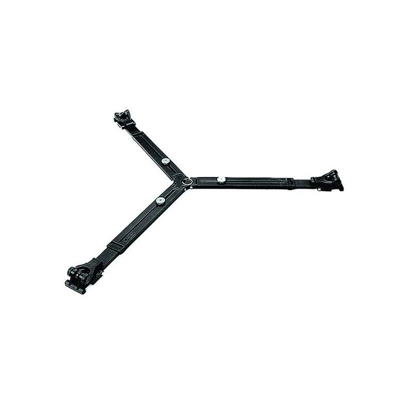 165MV Base a stella Manfrotto nera per treppiedi con doppio puntale