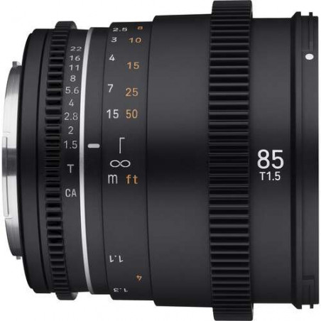 SY8V2E Samyang obiettivo 85mm T1.5 MK II Sony E