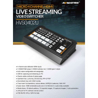 AV MATRIX Streaming Video Switcher Mini 4CH HDMI
