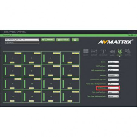 AVMATRIX Multiviewer e Switcher 3G-SDI a 16 canali (1 RU)