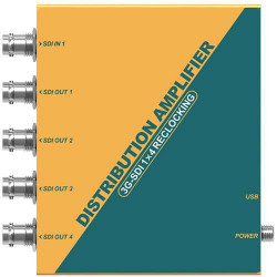 AVMATRIX Amplificatore di distribuzione con reclocking 3G-SDI 1x4