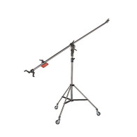 Manfrotto Giraffa Super Boom nera, stativo Cine nero