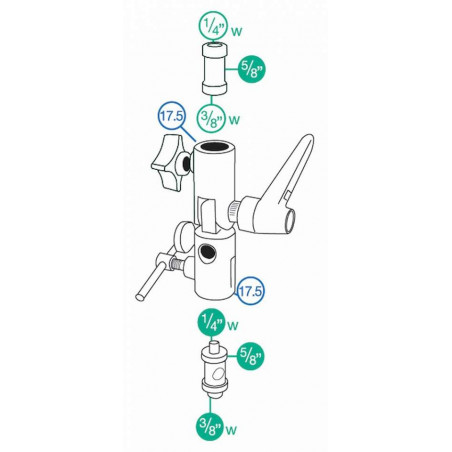 Snodo portalampade Manfrotto Lite Tite