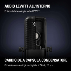 WAVE 1 Elgato Microfono a condensatore con interfaccia USB-C