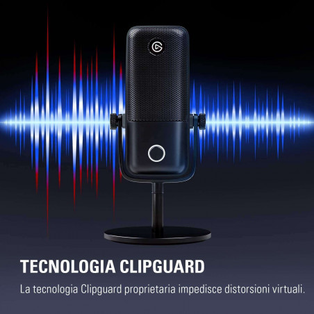 WAVE 1 Elgato Microfono a condensatore con interfaccia USB-C