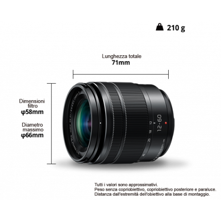 PANASONIC LUMIX G VARIO 12-60mm  F3.5-5.6 ASPH ( 7OB60E )