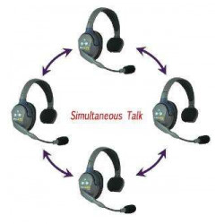 EARTEC 3x Single-Ear Ultralite Headset per Intercom - Kit da 3 Postazioni