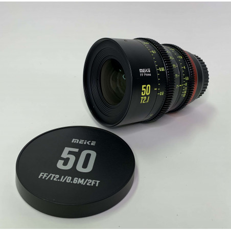 Obiettivo cinematografico Meike Prime 50 mm T2.1 per telecamere - USATO