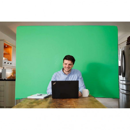 Fondale Manfrotto chroma green/gray per videoconferenze