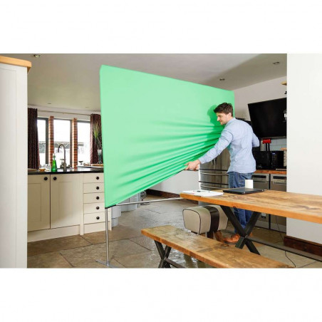 Fondale Manfrotto chroma green/gray per videoconferenze