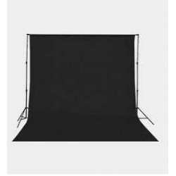E-Image fondale nero 3x6m in tessuto