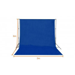 E-Image fondale blu 3x6m in tessuto