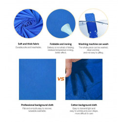 E-Image fondale blu 3x6m in tessuto