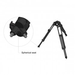 Cartoni T724 treppiede STUDIO 1 stadio, alluminio, coppa 150mm