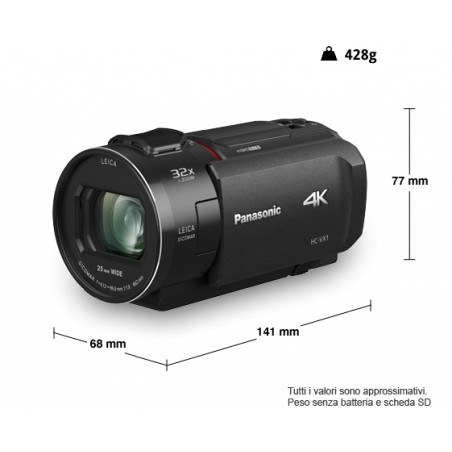 HC-VXF1 Camcorder palmare 4K Panasonic