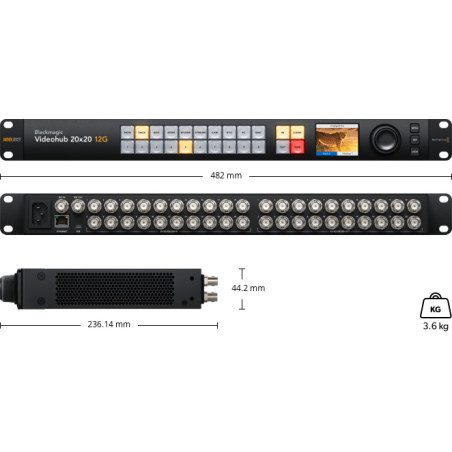 Blackmagic Videohub 20x20 12G