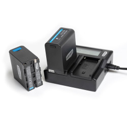BLUESHAPE NPF970 battery compatible with Sony 7,2V 10050mAh 72Wh - 1USB out
