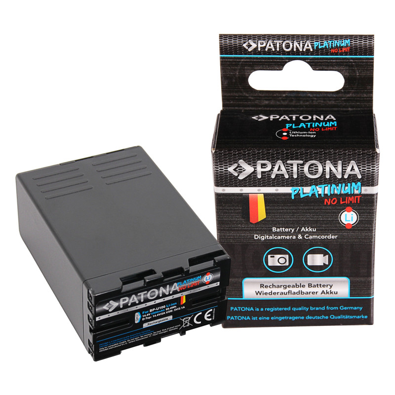 Batteria Patona Platinum 1341 tipo AKKU BP-U100 Sony