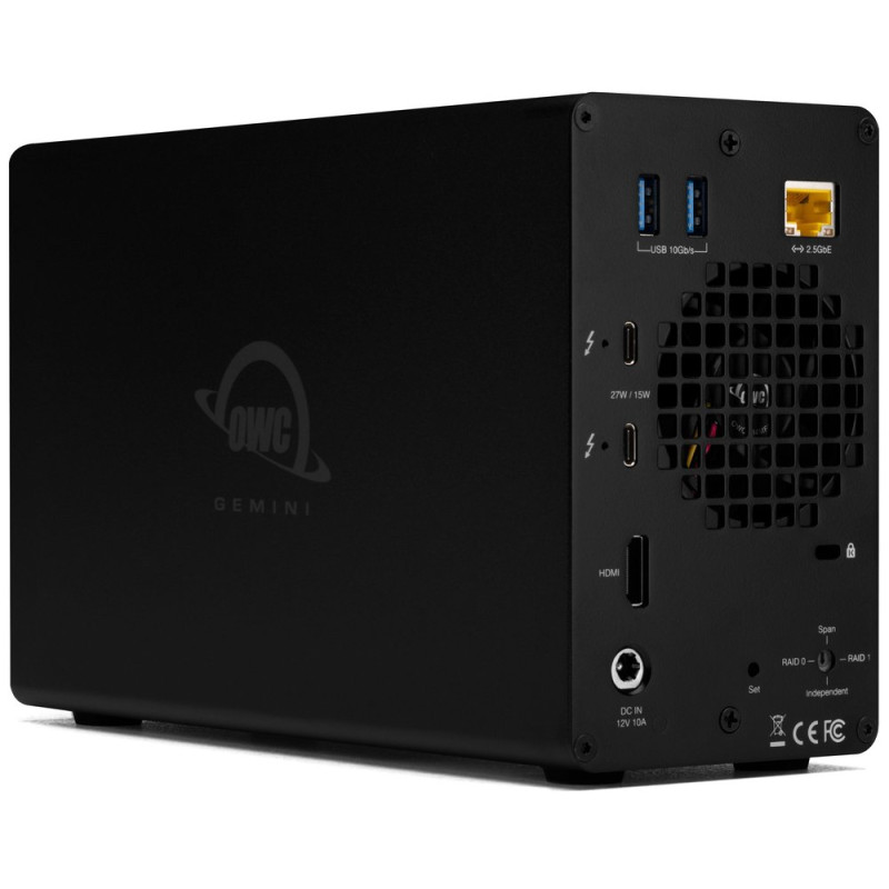 OWC 4.0TB HDD Gemini - Thunderbolt (USB-C) Dock e Dual-Drive RAID