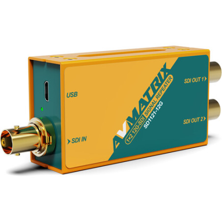 AVMATRIX Distributore, amplificatore e reclocking di segnale 12G-SDI 1×2
