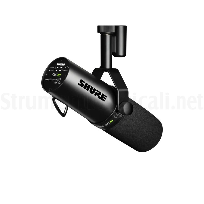 Shure SM7dB microfono dinamico cardioide, preamplificatore integrato phantom 48V